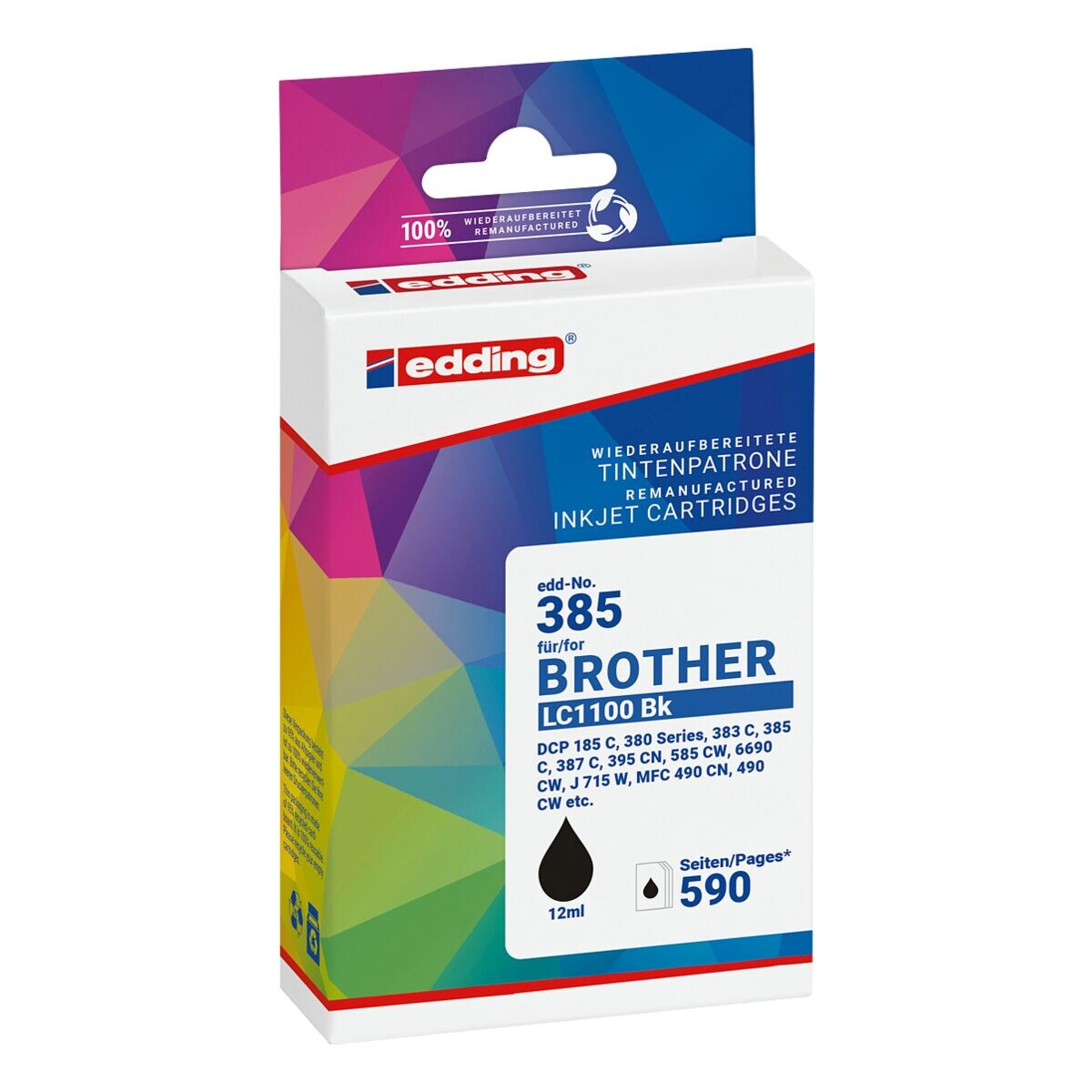 Edding Tintenpatrone ersetzt Brother »LC1100«