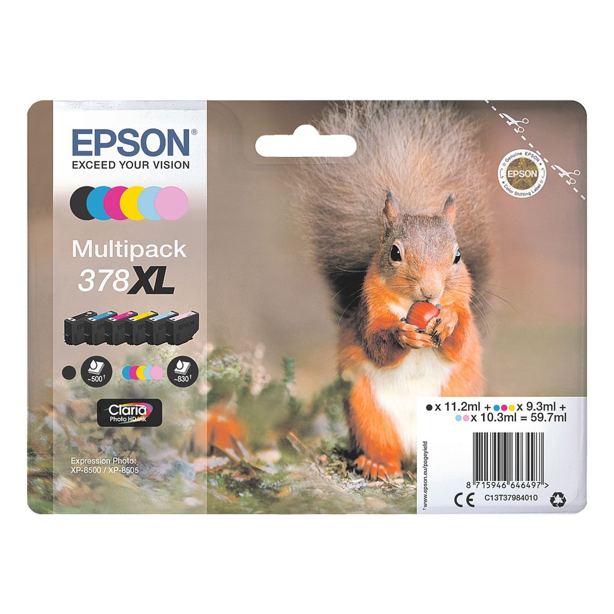 Epson Tintenpatrone Multipack 378XL 6-farbig