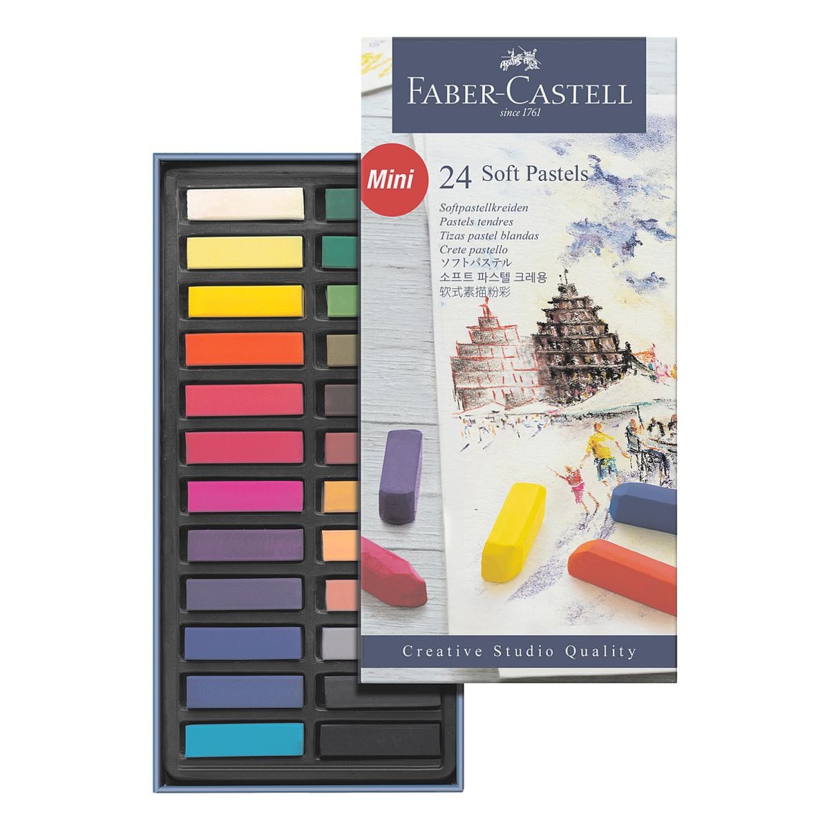Faber-Castell 24er-Pack Softpastellkreide