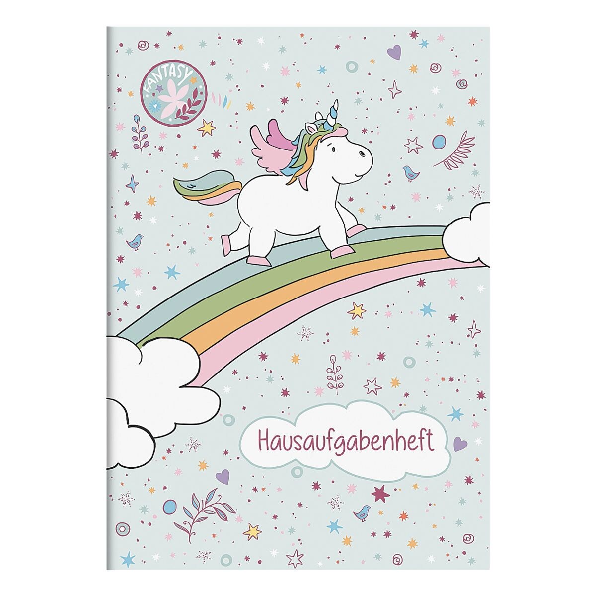 Brunnen Hausaufgabenheft Fantasy Einhorn A5 liniert, ohne Rand, für alle Klassen