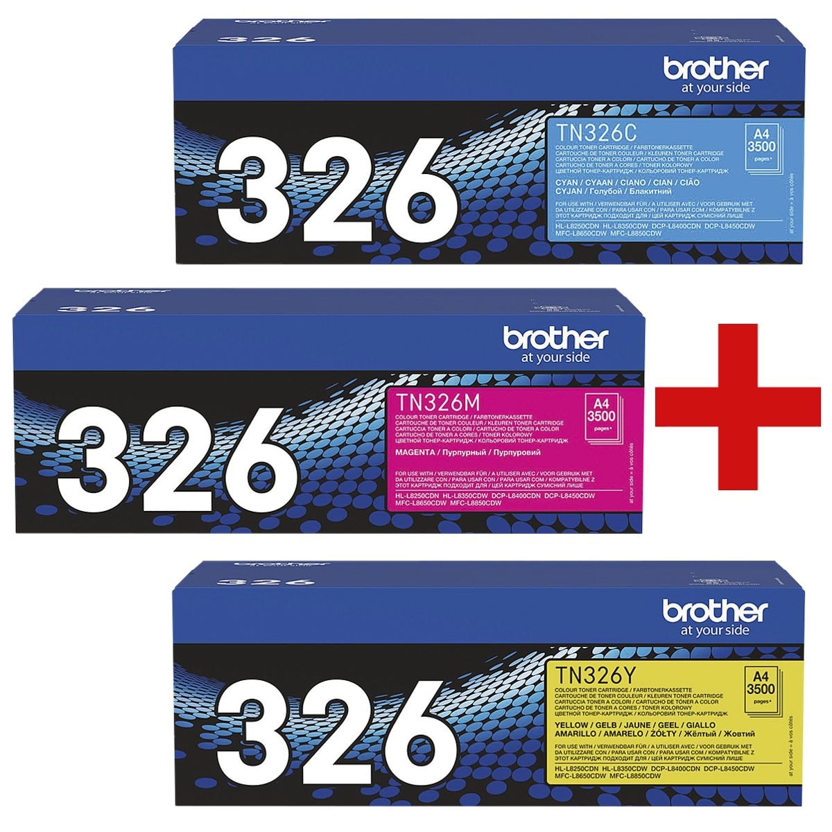 Brother Toner-Set »TN-326C/M/Y«