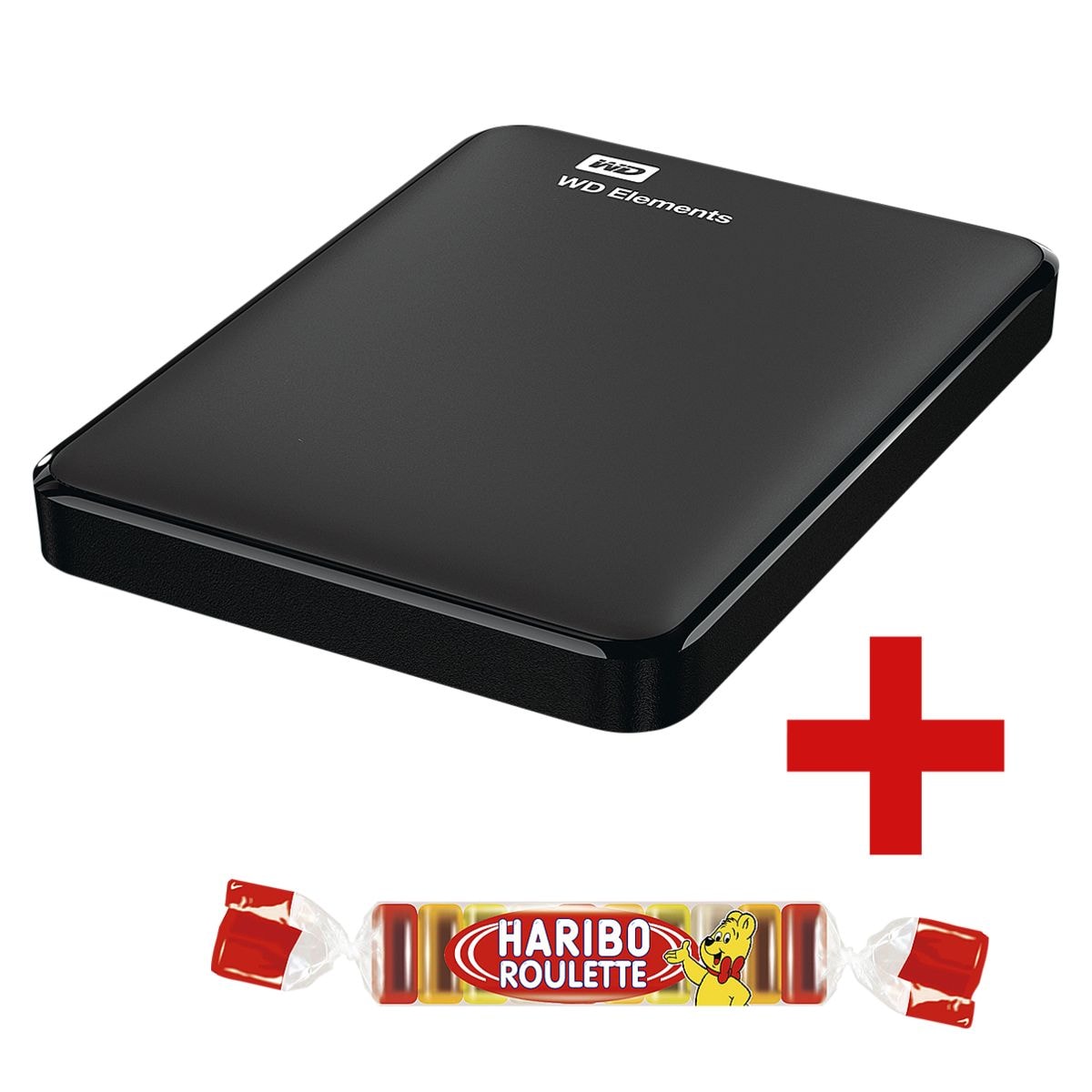 Westerndigital Elements 1 TB, externe HDD-Festplatte, USB 3.0, 6,35 cm (2,5 Zoll), inkl. Fruchtgummi »Roulette«
