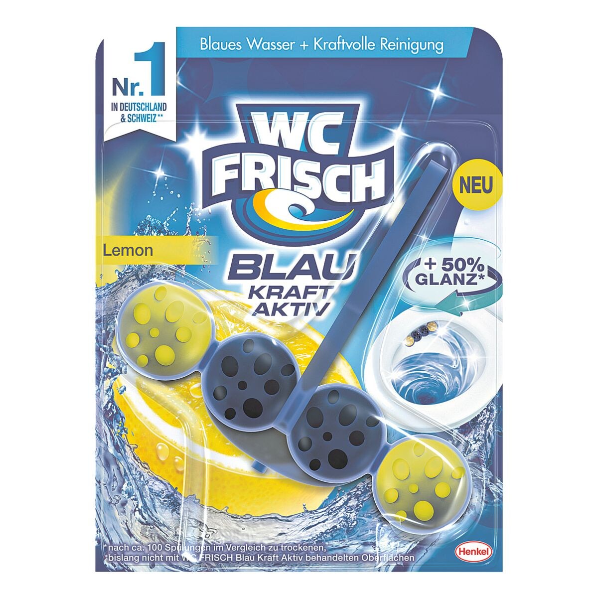 WC FRISCH WC-Reiniger »WC-Frisch Blau Kraft-Aktiv Lemon«