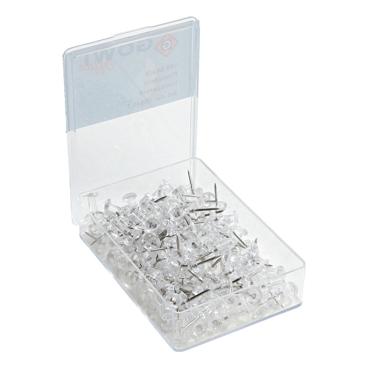 GOWI Office 100er Pack Pinnnadeln transparent