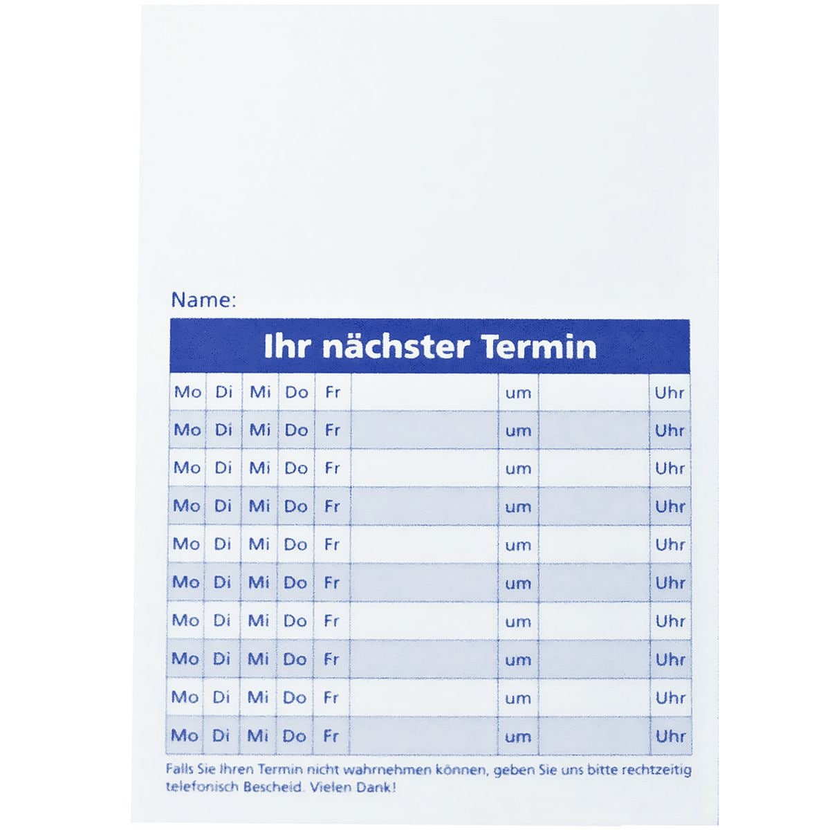 Knig & Ebhardt 10er-Pack Terminblcke (500 Terminzettel)