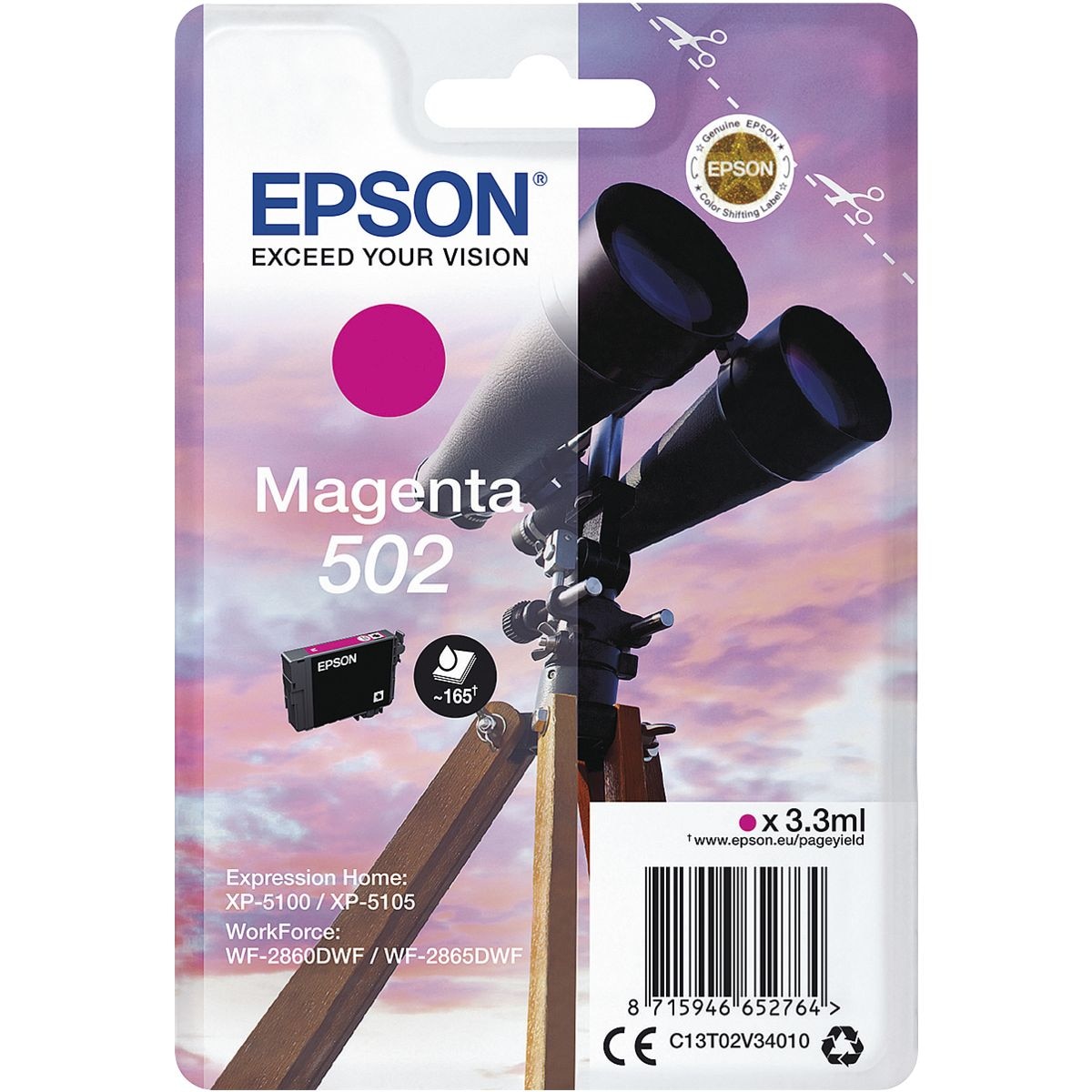 Epson Tintenpatrone 502 - magenta