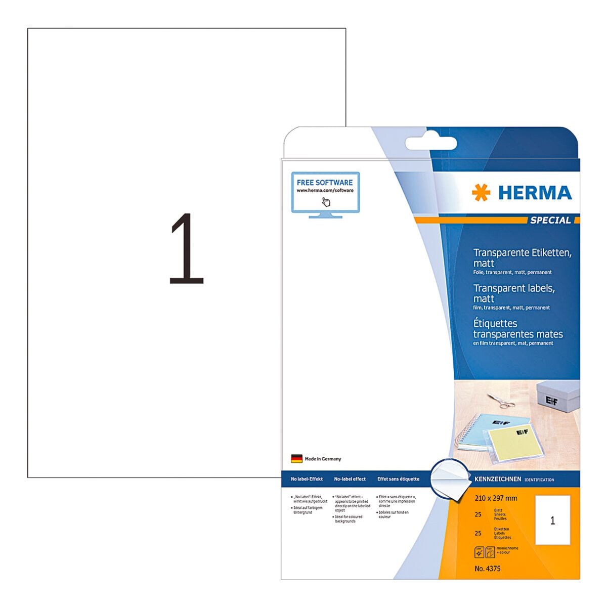 Herma Transparente Folien-Etiketten »Special« 25 Stück