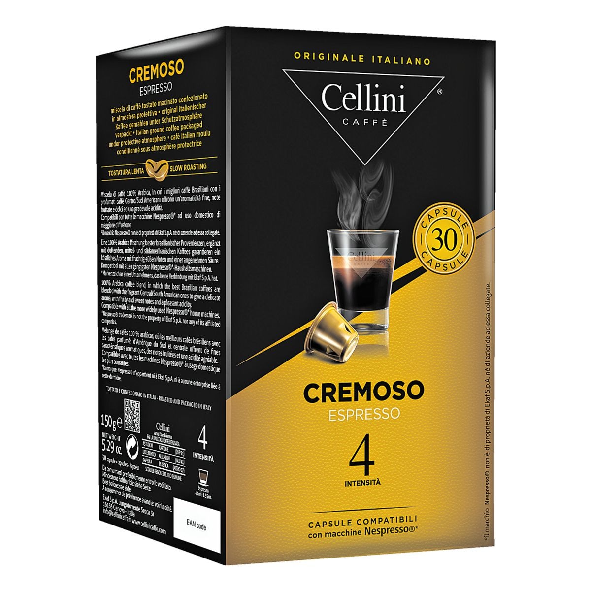 Cellini Kaffeekapseln »Espresso Cremoso«