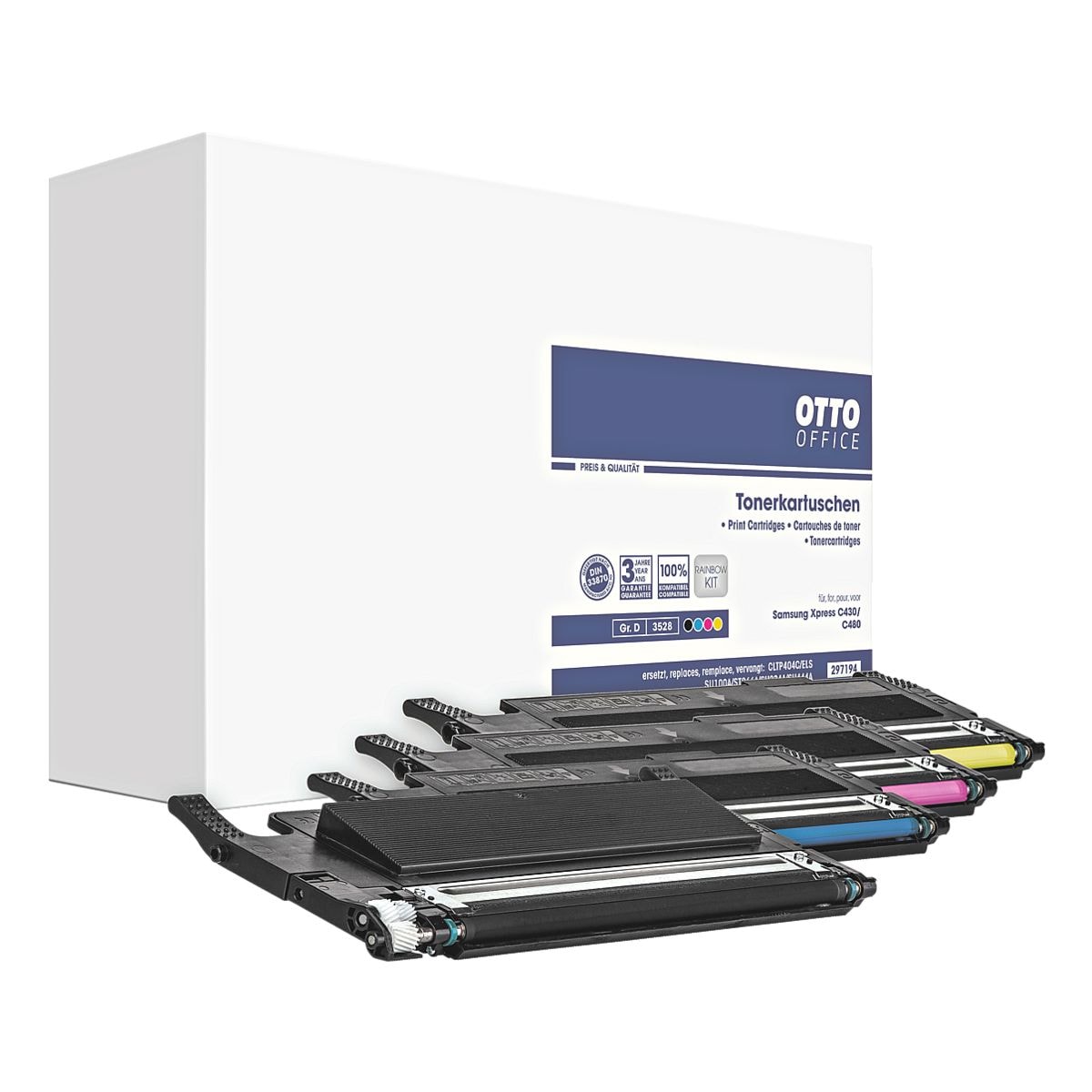 OTTO Office 4er-Pack Toner ersetzt Samsung CLTP404C/ELS