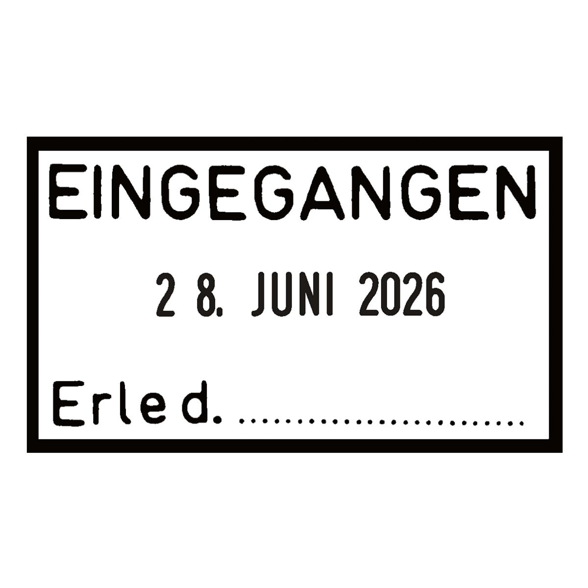 Trodat Eingangsstempel mit Datum »Classic 2910/P04/C9« 54 x 30 mm