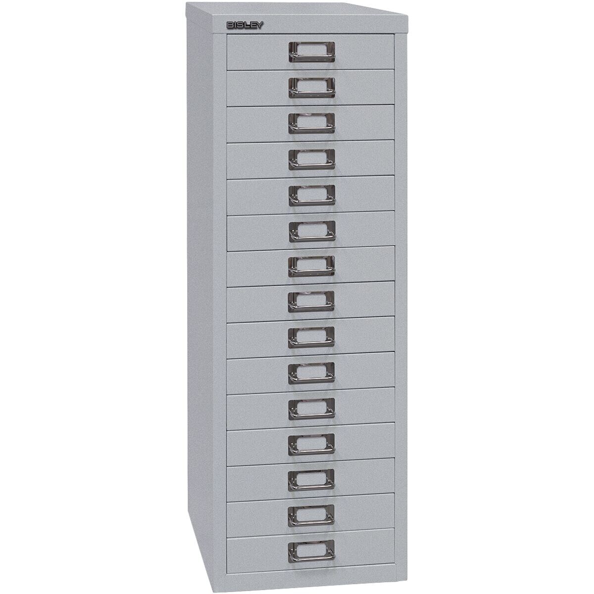 Bisley Schubladenschrank A4, einbahnig, 15 Schbe