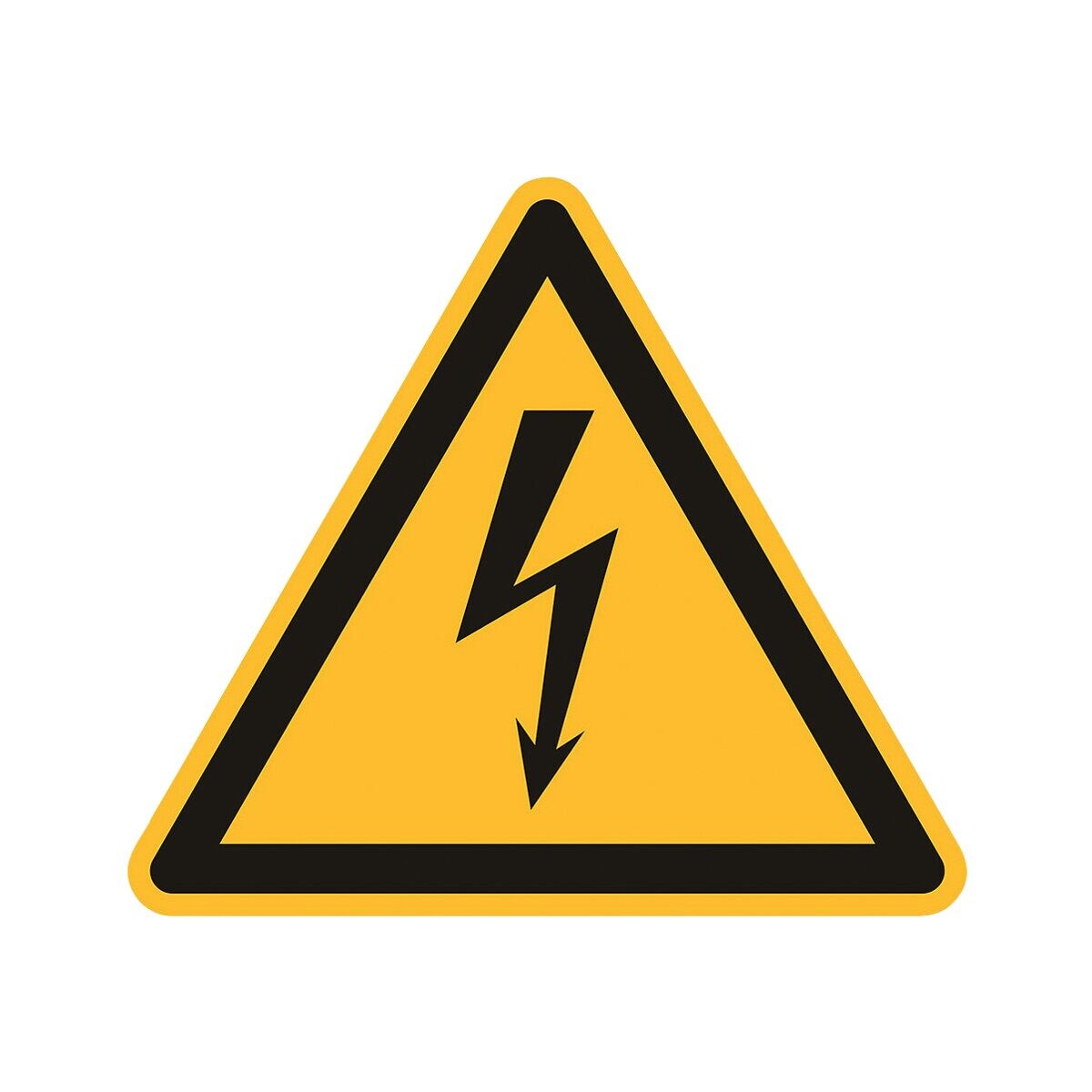 Marahrens Sicherheitskennzeichen »Warnung vor elektrischer Spannung [W012]« 20 x 20 cm