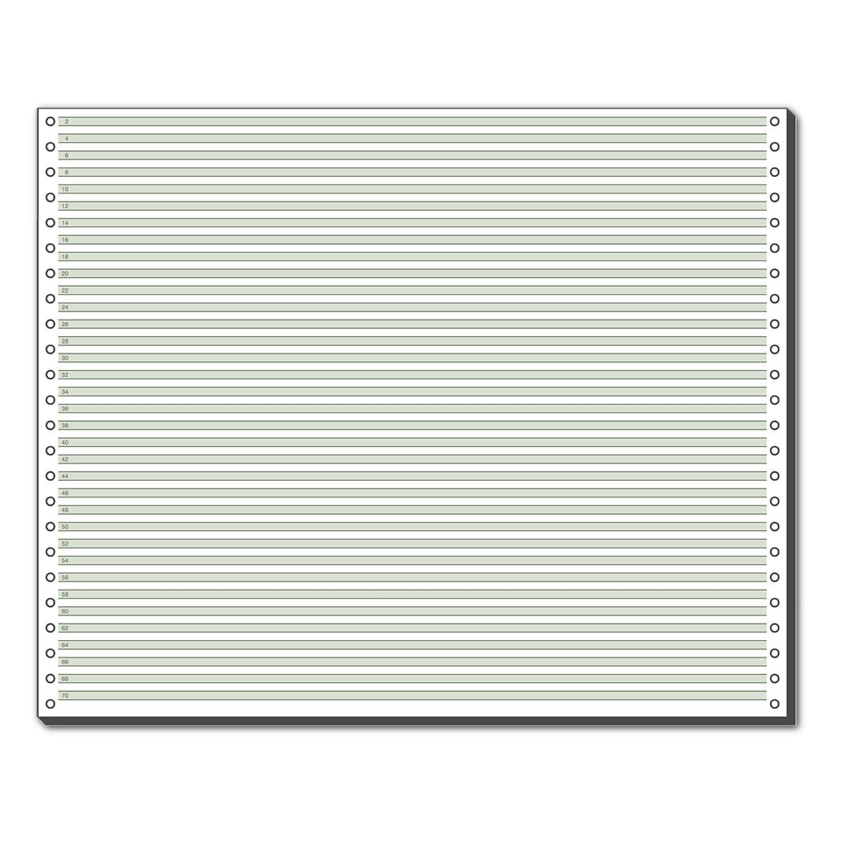 Sigel Endlospapier 12371 A3 quer grün liniert 60 g