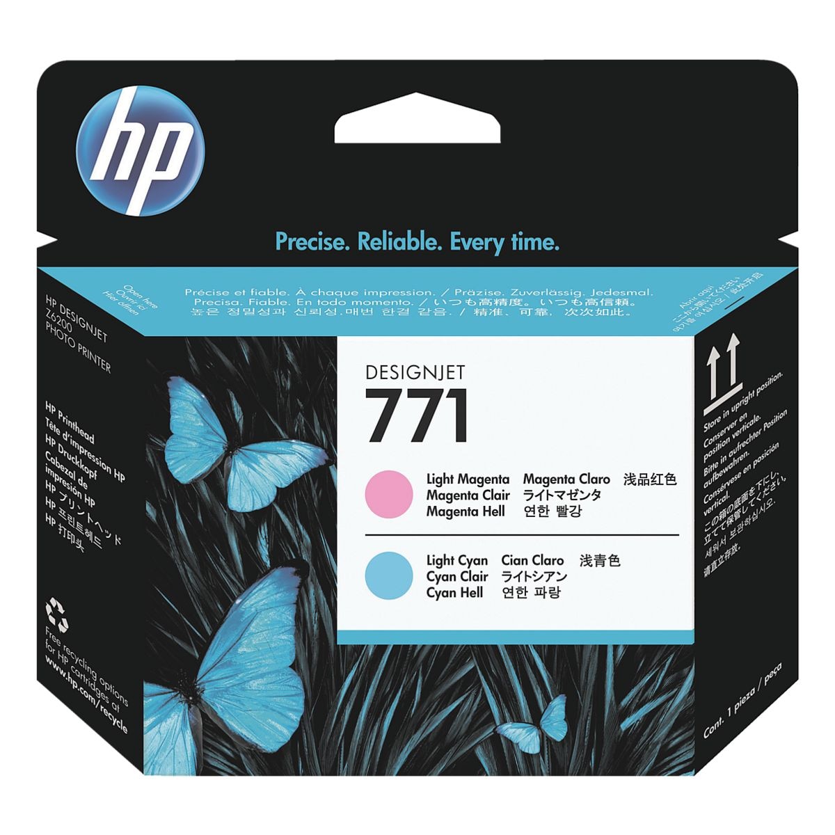 HP Druckkopf HP 771, magenta (hell), cyan (hell) - CE019A