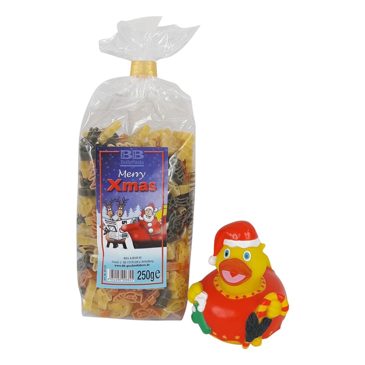 Geschenkset »Pasta Merry X-Mas + Quietsche-Entchen«