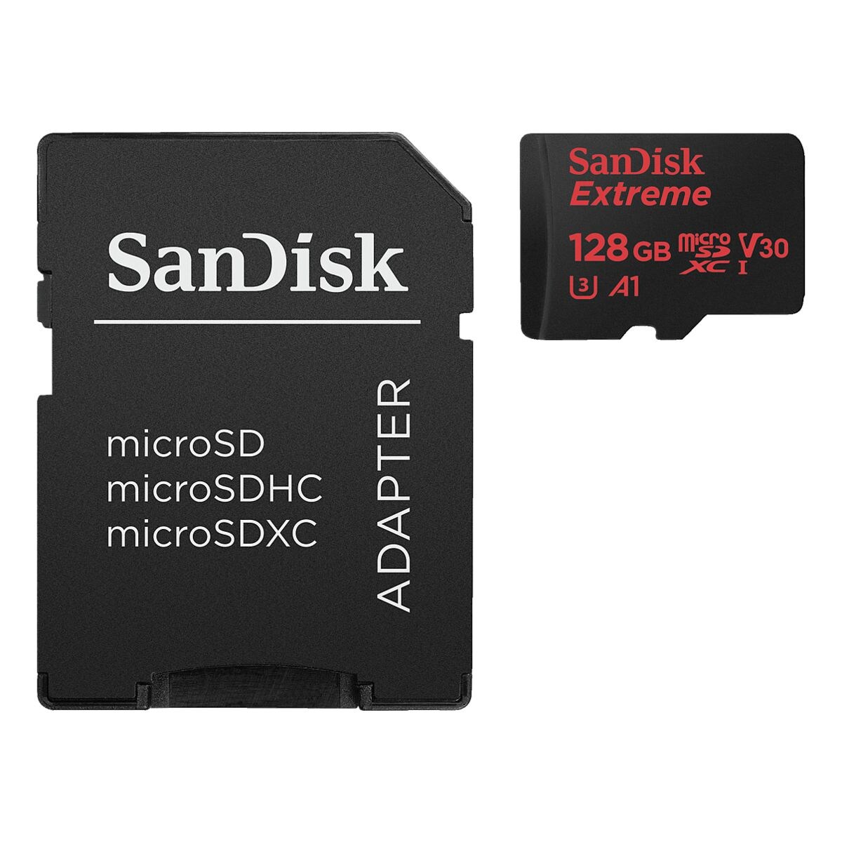 SanDisk microSDXC-Speicherkarte mit Adapter »Extreme 128 GB«