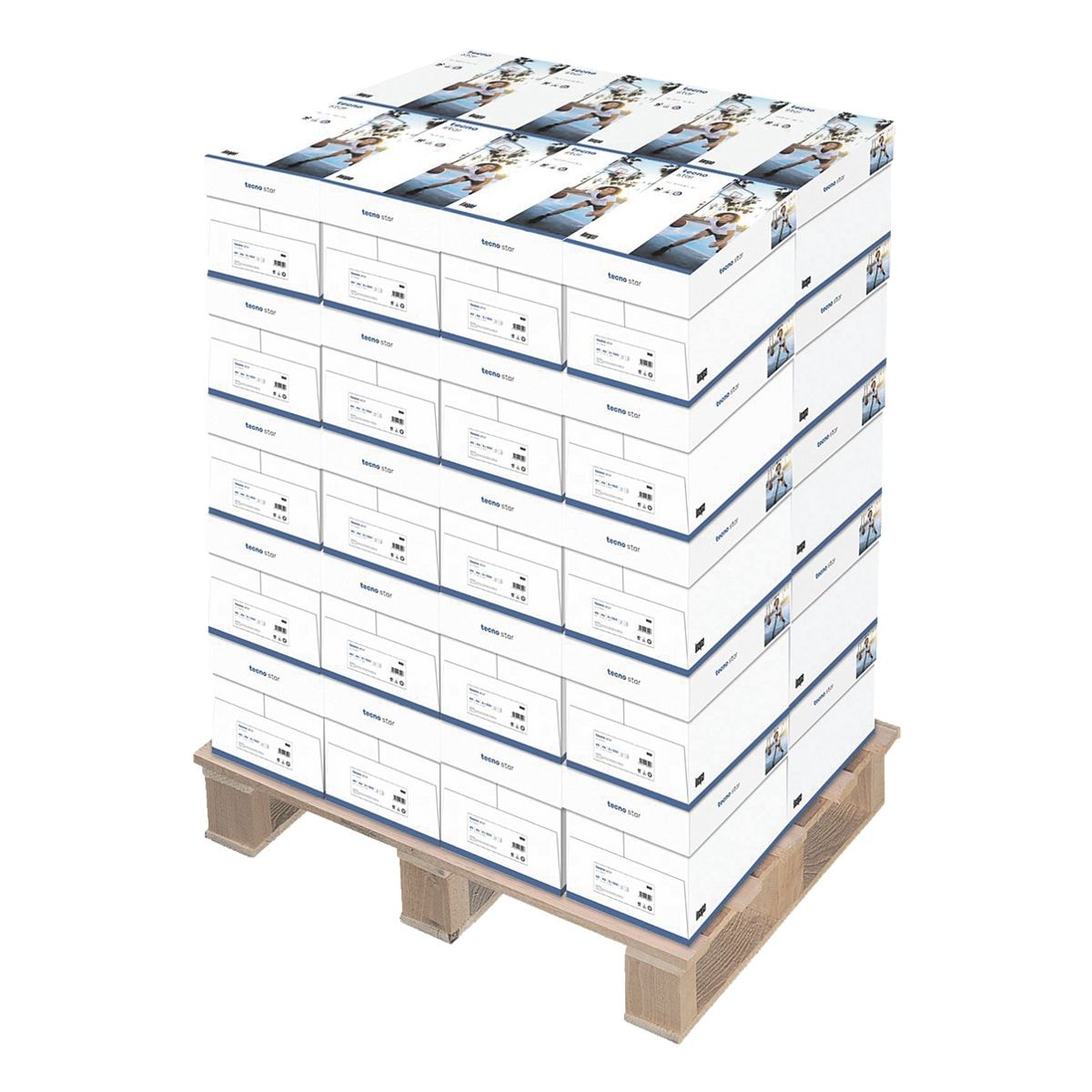 40x Kopierpapier A4 Inapa tecno Star - 100000 Blatt gesamt, 80g/qm