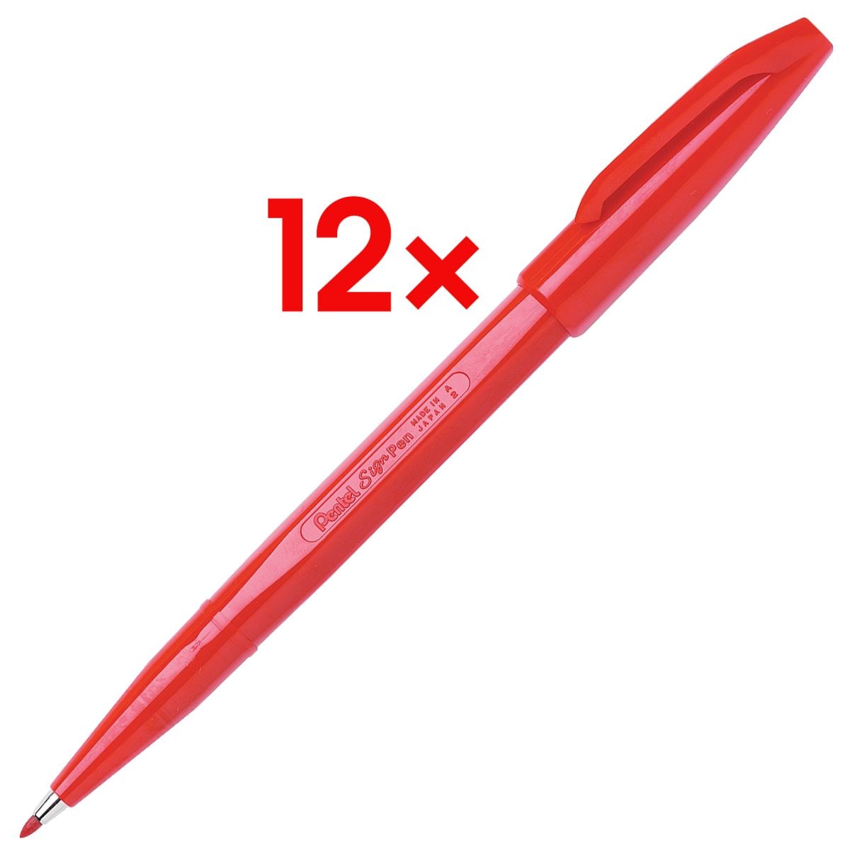 Pentel 12x Faserschreiber »Sign Pen«