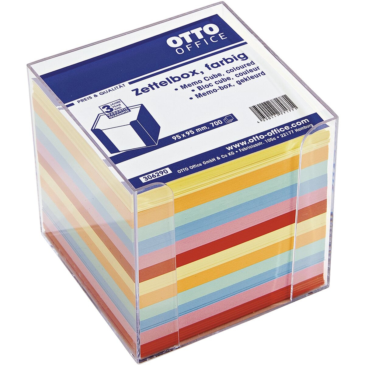 OTTO Office Zettelbox mit farbigem Papier