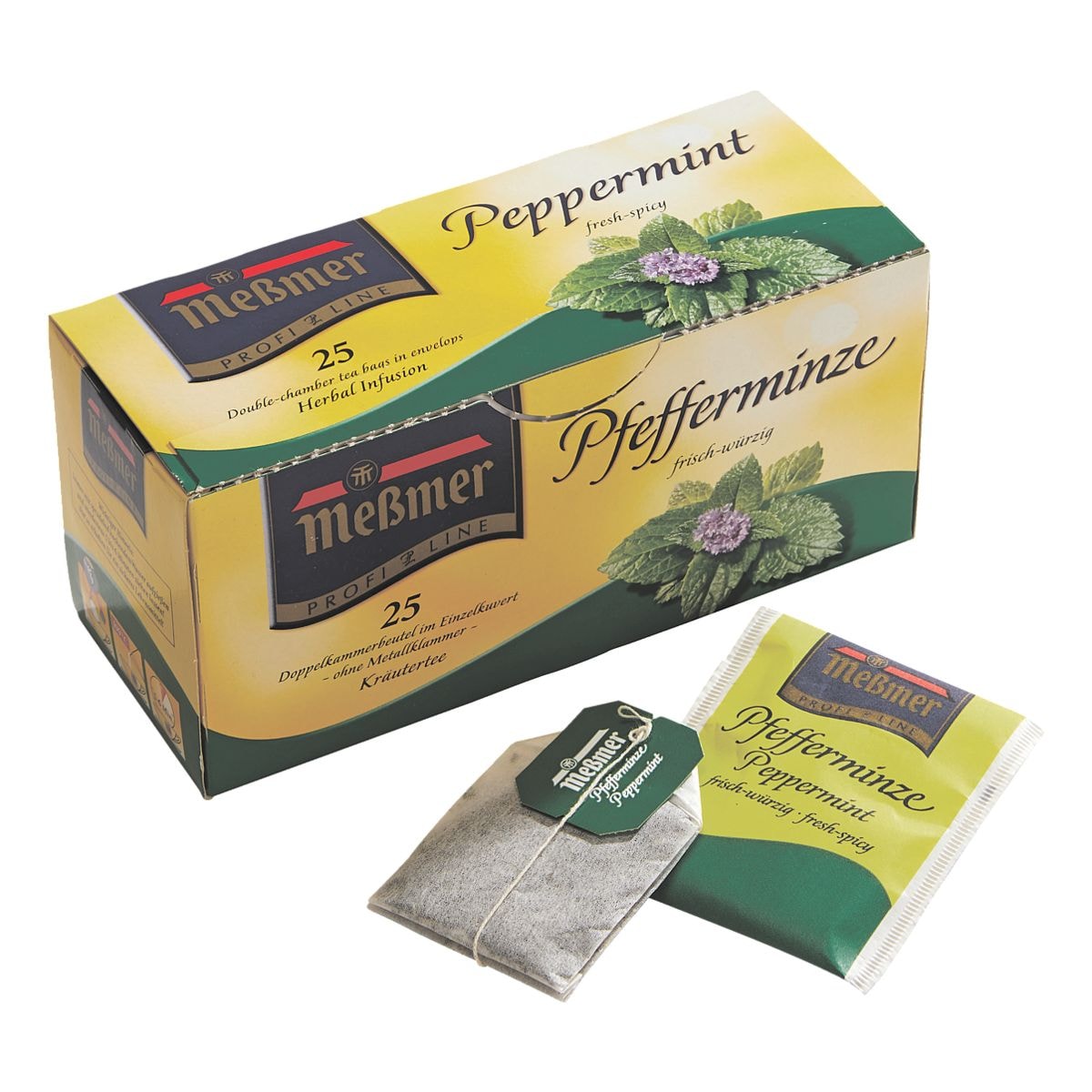 Meßmer Kräutertee »Pfefferminze« Tassenportion, Papierkuvert, 25er-Pack