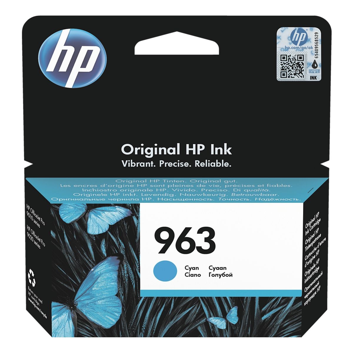 HP Tintenpatrone HP 963, cyan - 3JA23AE