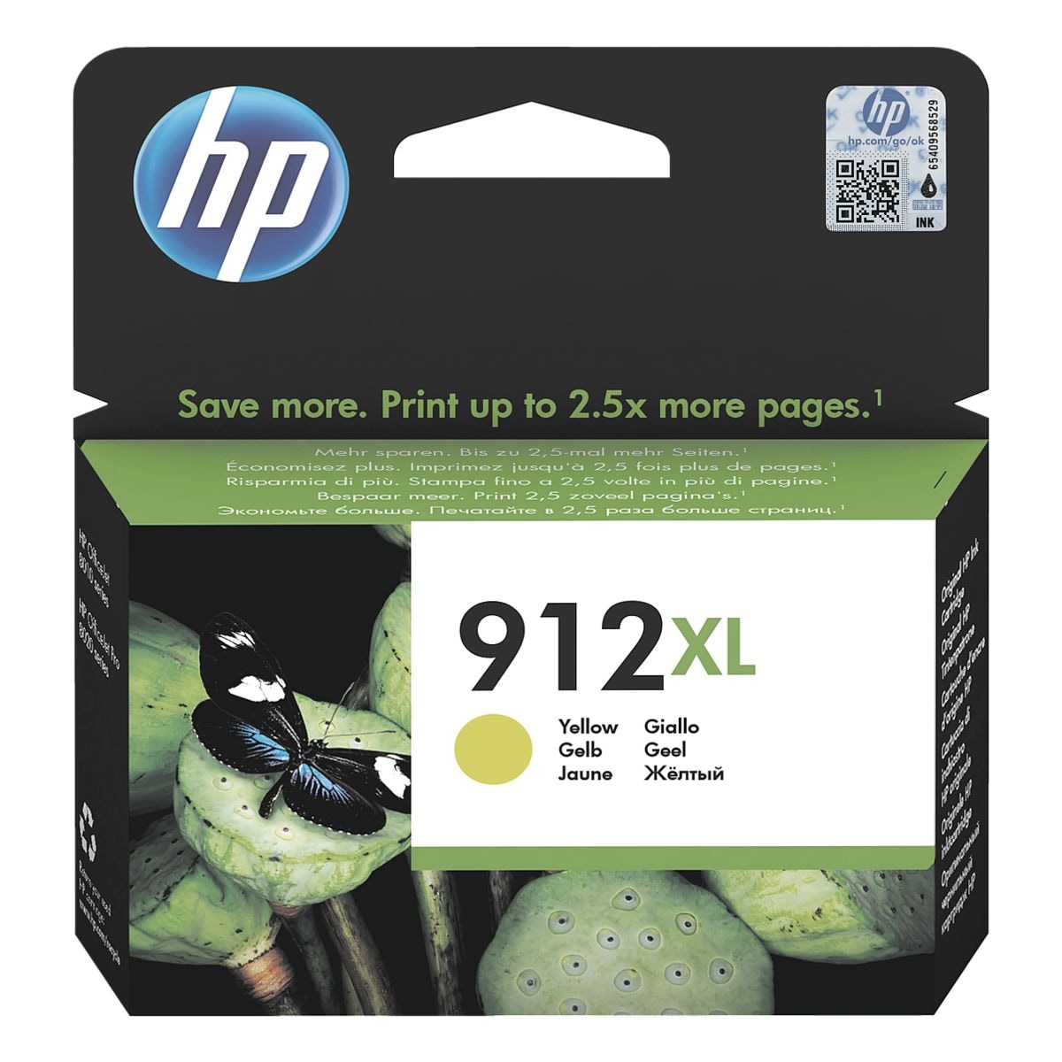 HP Tintenpatrone HP 912 XL, gelb - 3YL83AE 