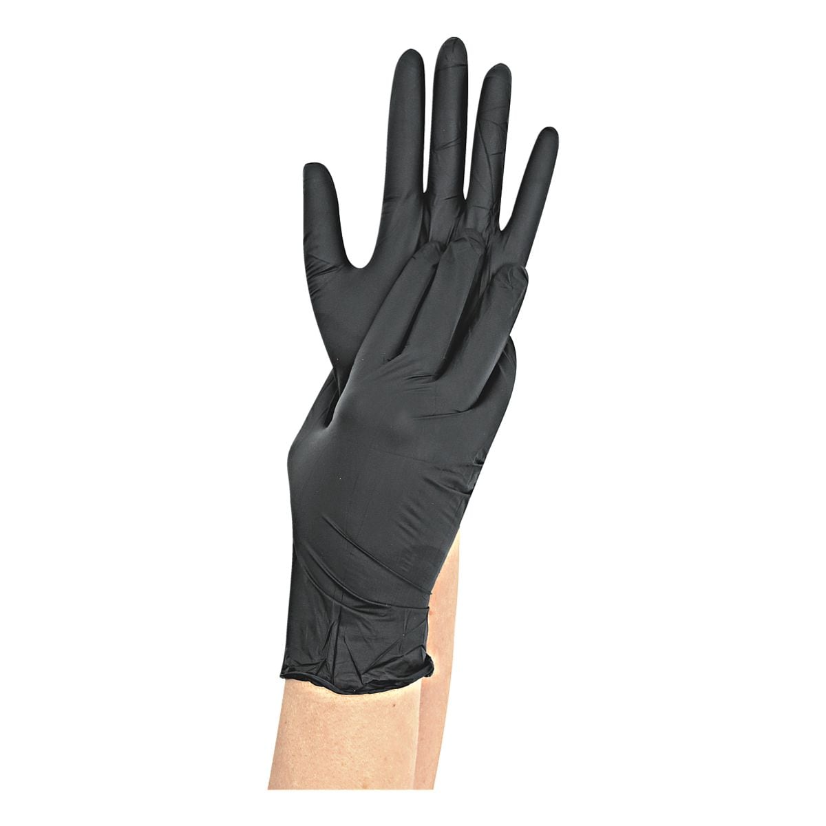 100 Franz Mensch Einmalhandschuhe Safe Light Nitril, Größe XL schwarz