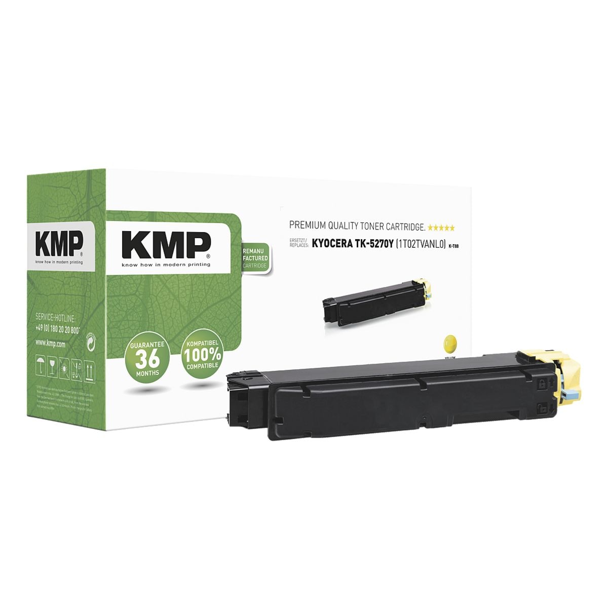 KMP Toner ersetzt Kyocera »TK-5270Y«