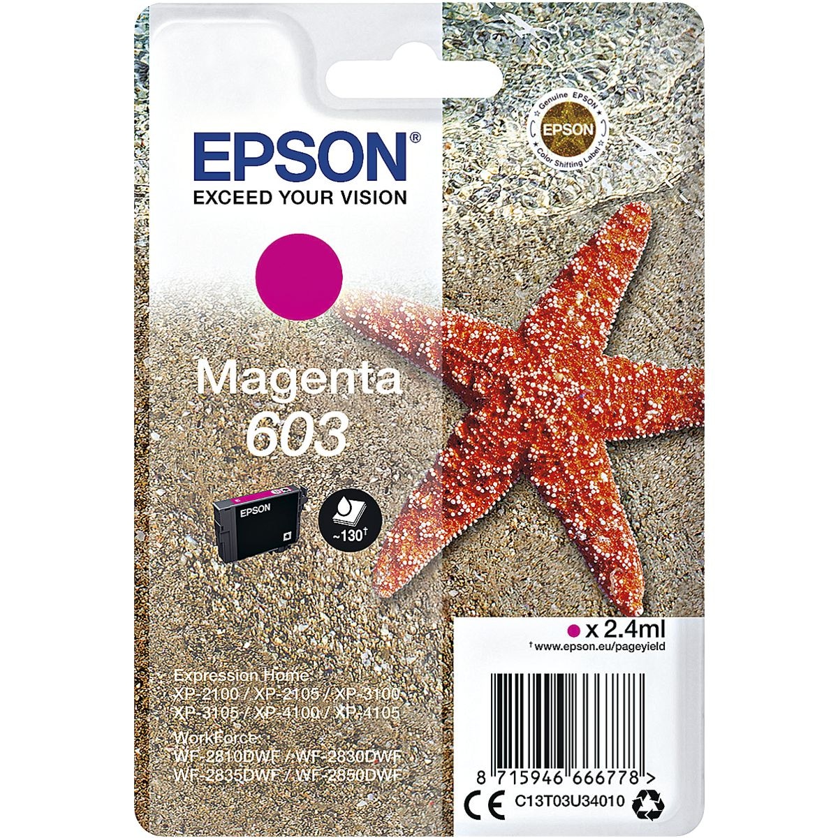 Epson Tintenpatrone »603« magenta