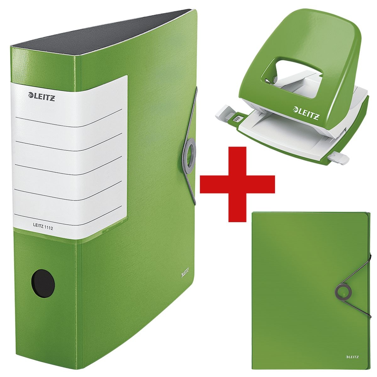 Starter-Set »LEITZ Solid« (Ordner, Ablagebox, Locher)