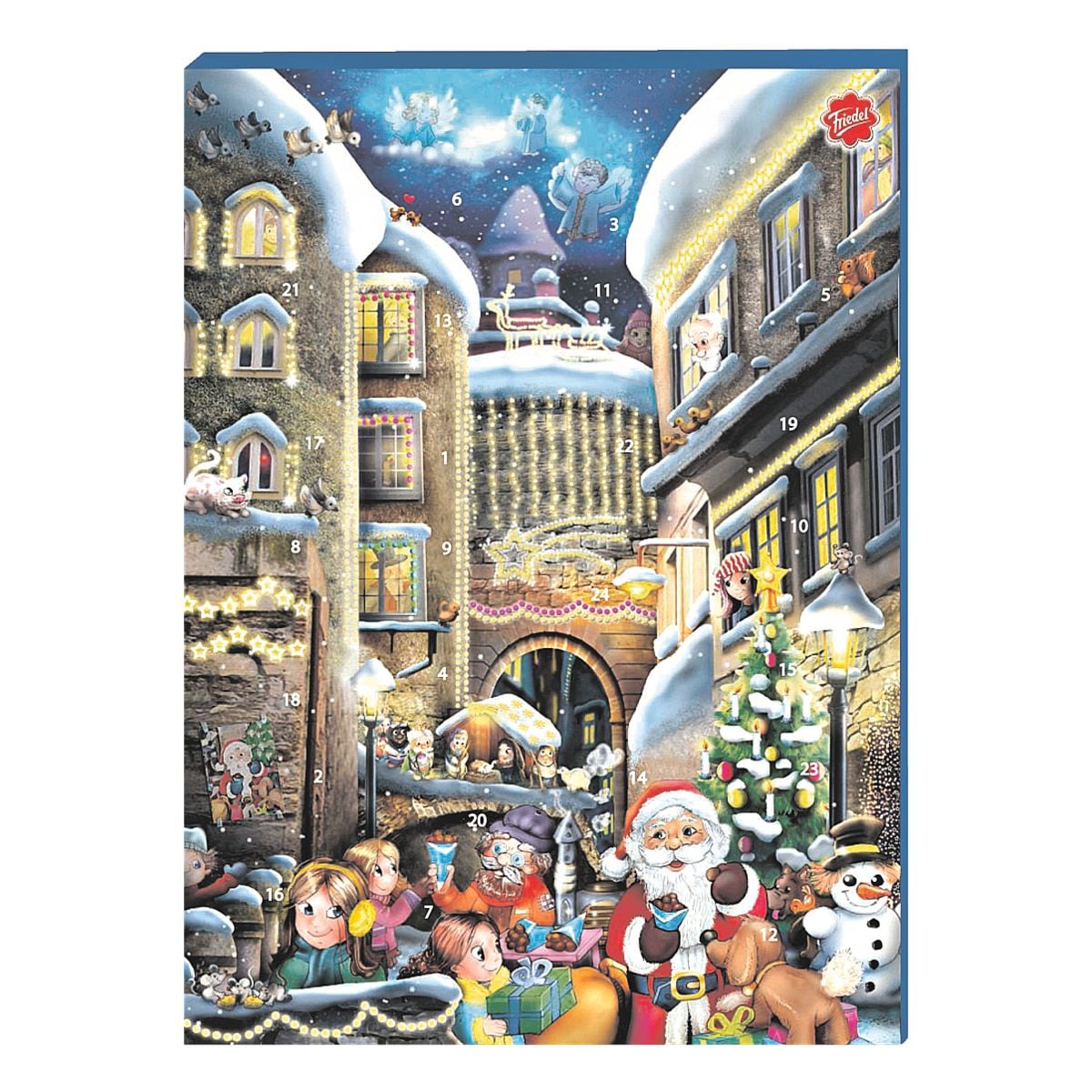 Friedel Adventskalender »Weihnachtsmann unterwegs« (verschiedene Motive)