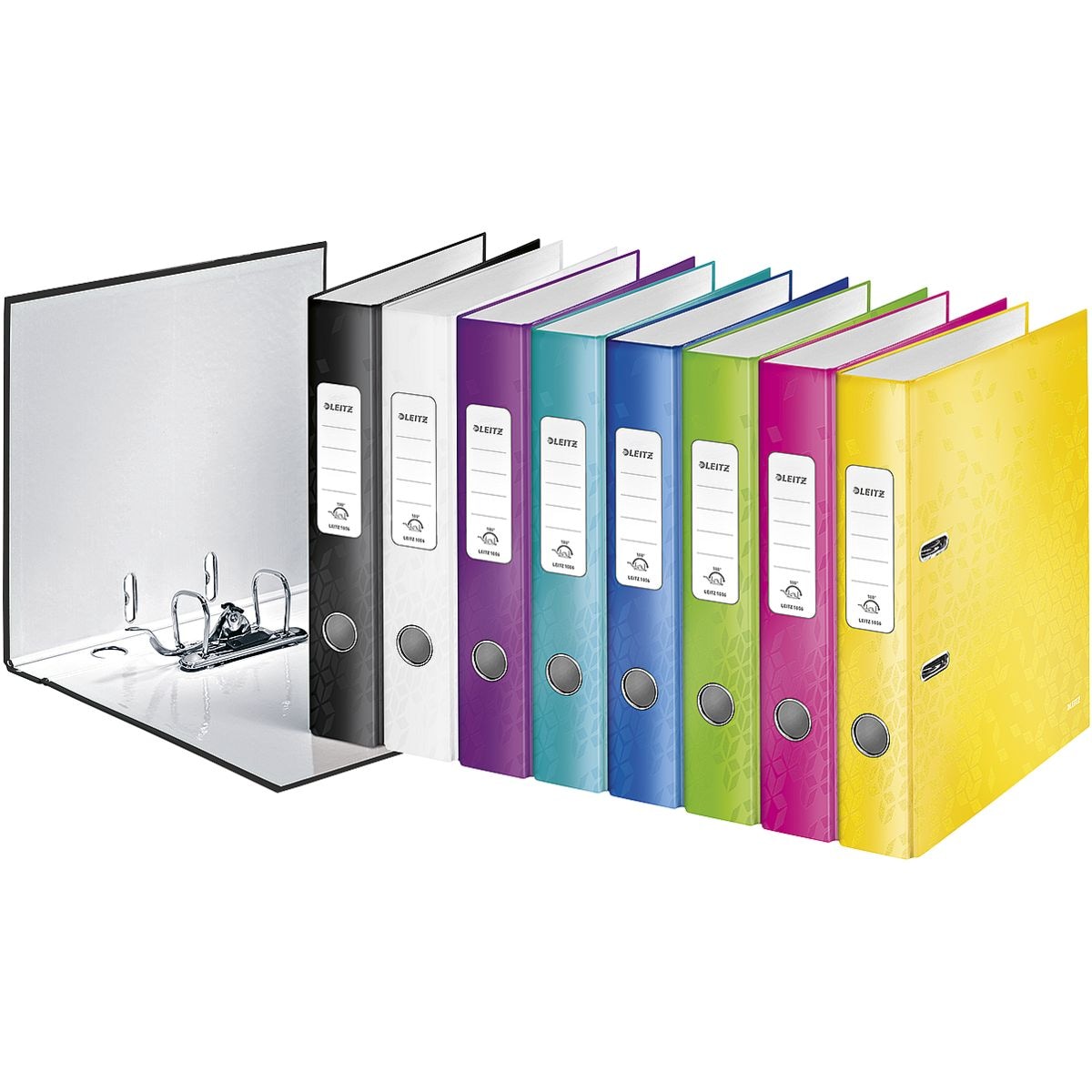 10x LEITZ Ordner A4 »180° Wow« schmal, einfarbig