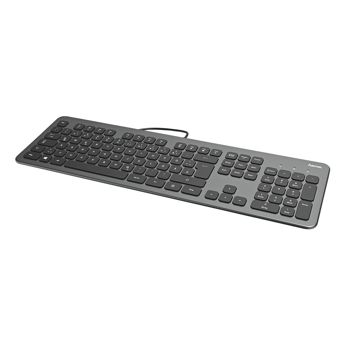 Hama Kabelgebundene Tastatur »KC-700« schwarz