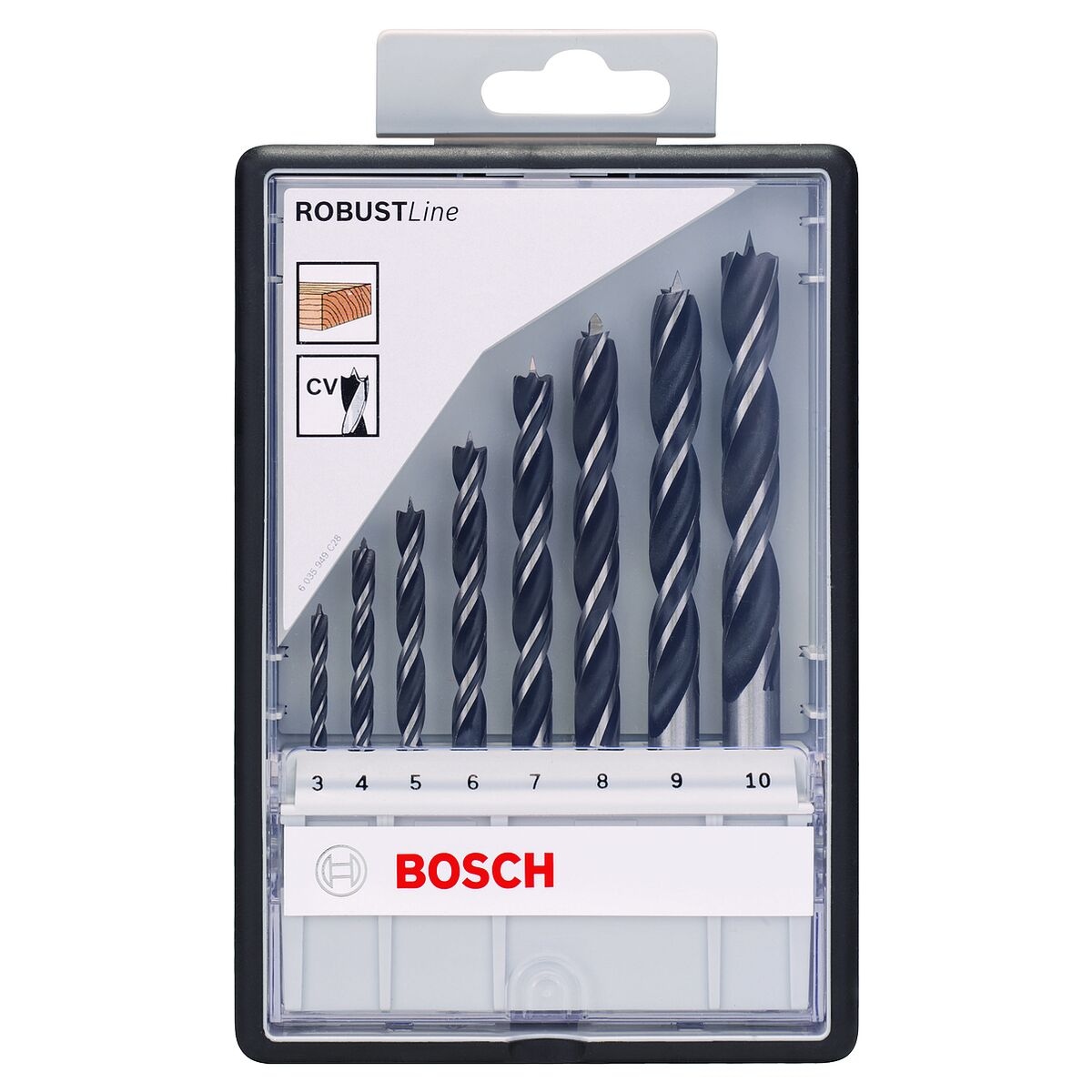 BOSCH 8-tlg. Holzspiralbohrer-Set »Robust Line«