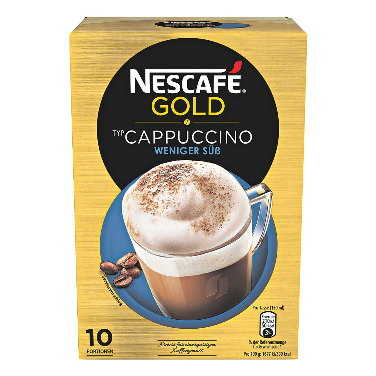 Nestle Lslicher Cappuccino Nescaf GOLD weniger s