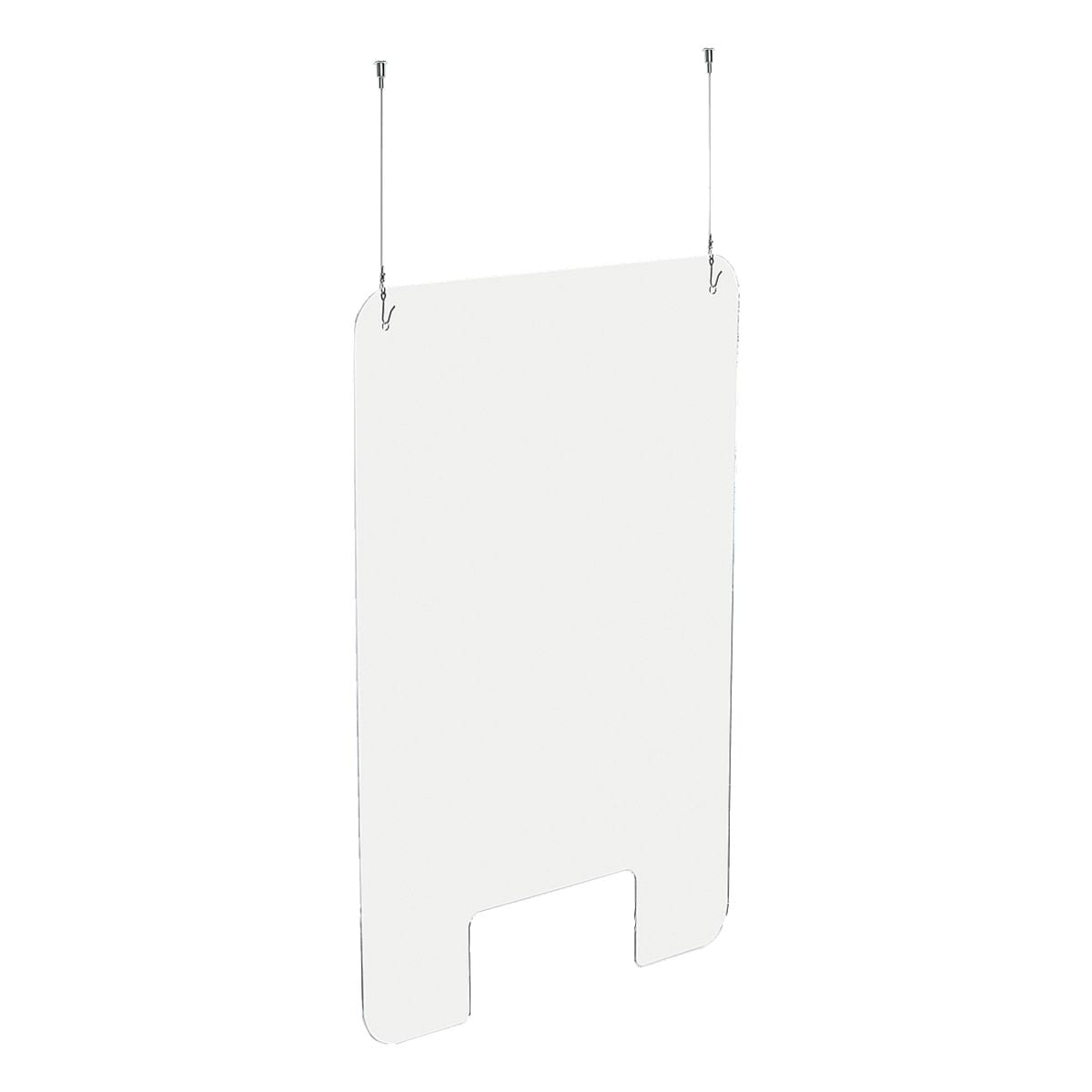 EXACOMPTA Nies- und Spuckschutz / Trennwand »Exascreen« zum Aufhängen 66 x 99 cm mit Befestigungsset