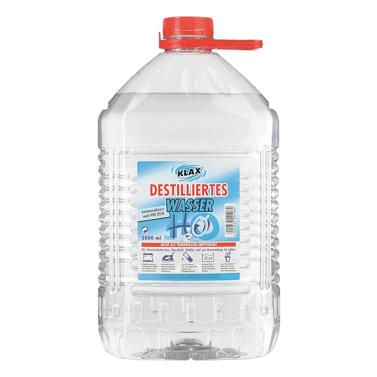 3er-Pack Destilliertes Wasser, 5 Liter