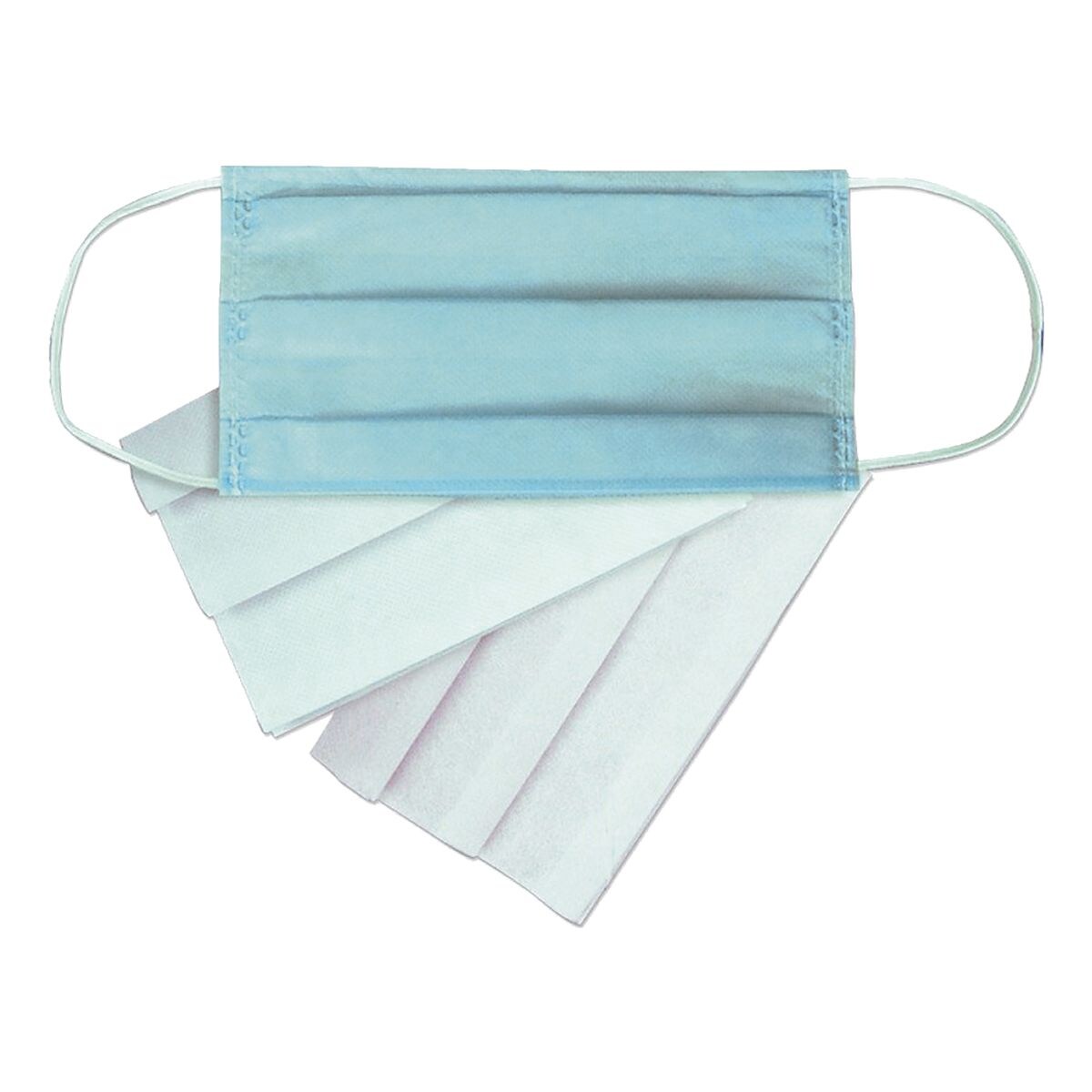 5er-Pack Mund-Nase-Maske - waschbar, 3-lagig, Polyproplyen-Vlies