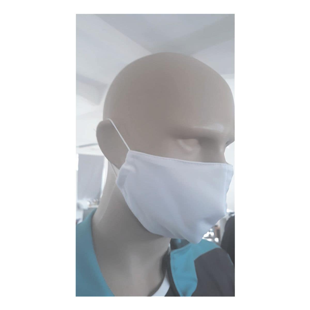 2er-Pack Waschbare Mund-Nase-Masken, doppellagig mit Mittelnaht, beschichtet