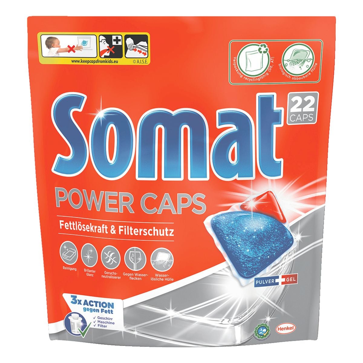 Henkel 22er-Pack Somat Spülmaschinentab »Power Caps«