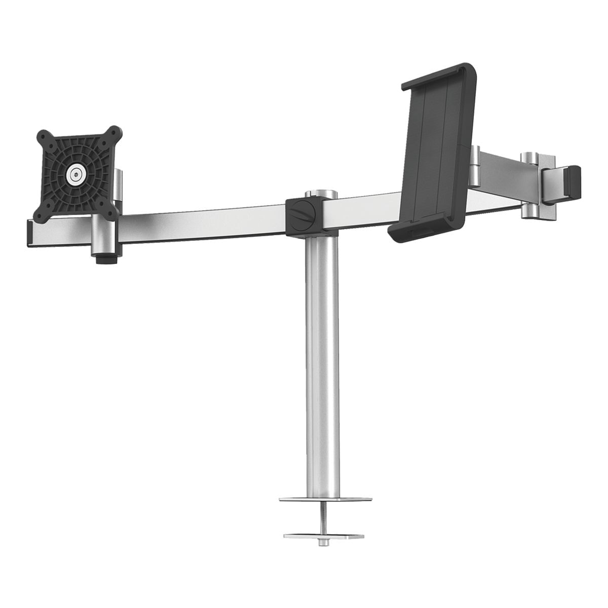 Durable Monitorhalter mit Tischdurchführung für 1 Monitor und 1 Tablet