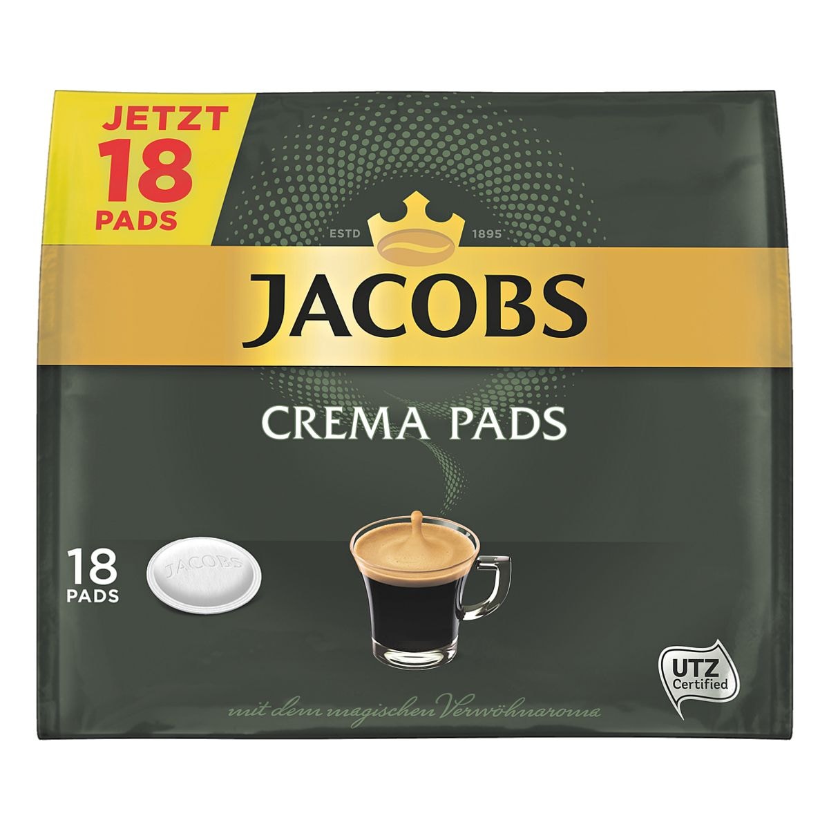 Jacobs 18er-Pack Kaffeepads Crema