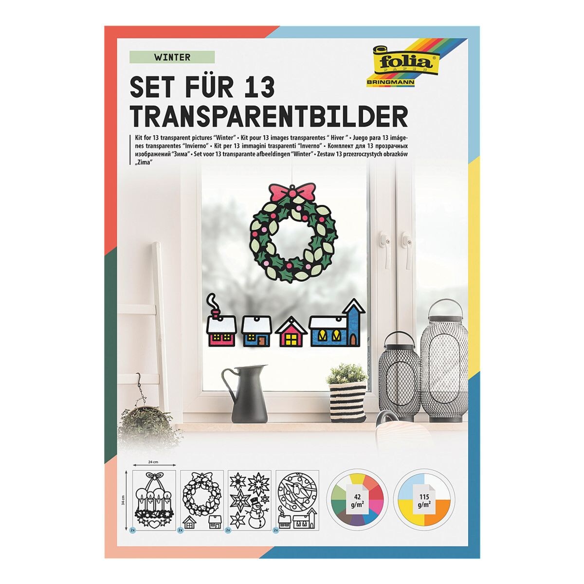 folia Transparent-Bilder Bastelset »Winter«