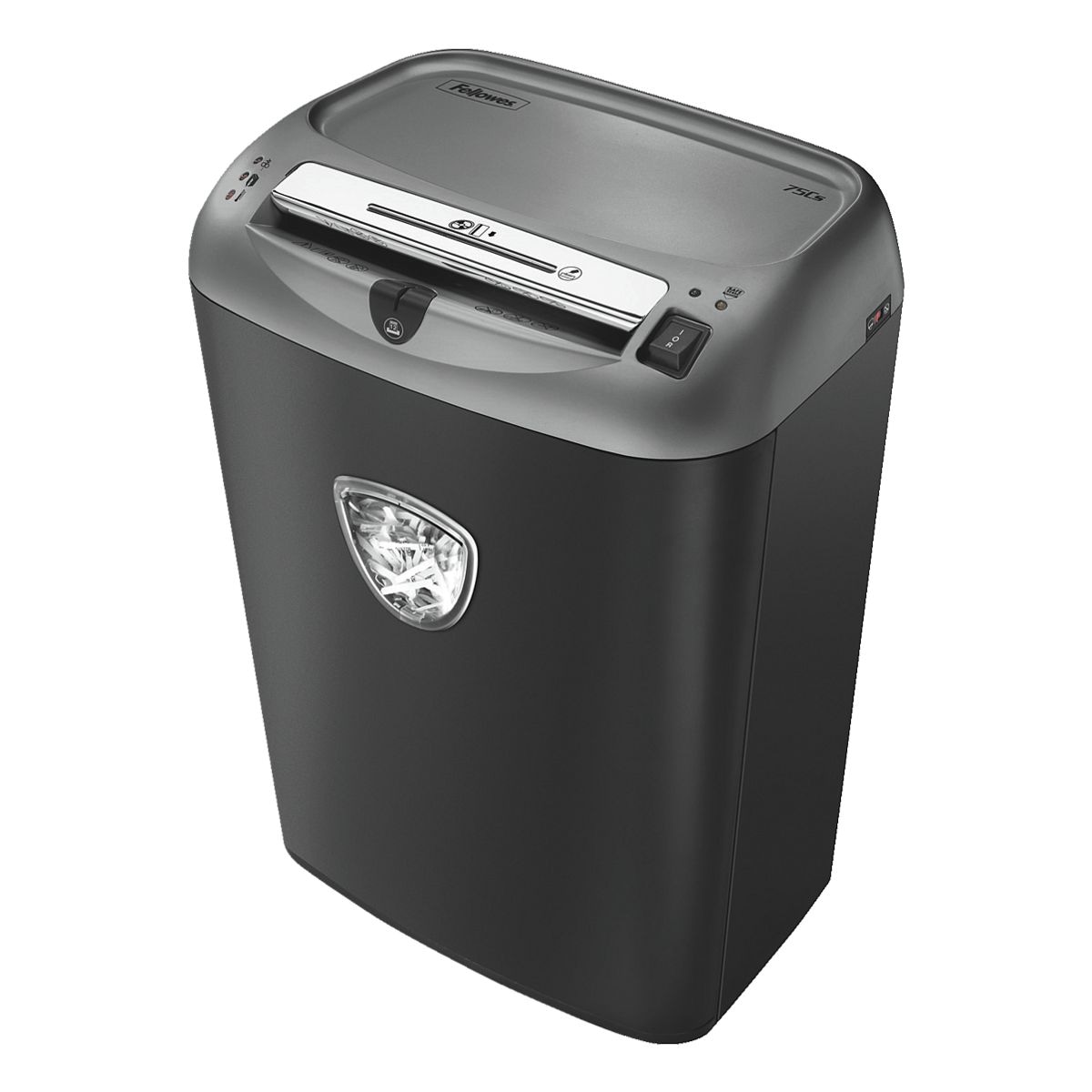 Aktenvernichter Fellowes Powershred 75Cs, Sicherheitsstufe 4, Partikelschnitt (3,9 x 38 mm) bis 11 Blatt