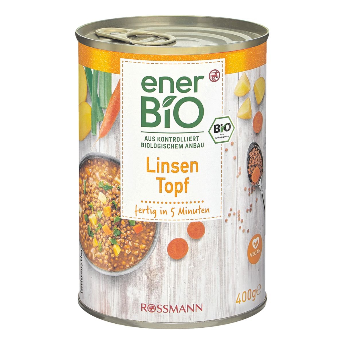 enerBIO Fertiggericht »Linsentopf« vegan