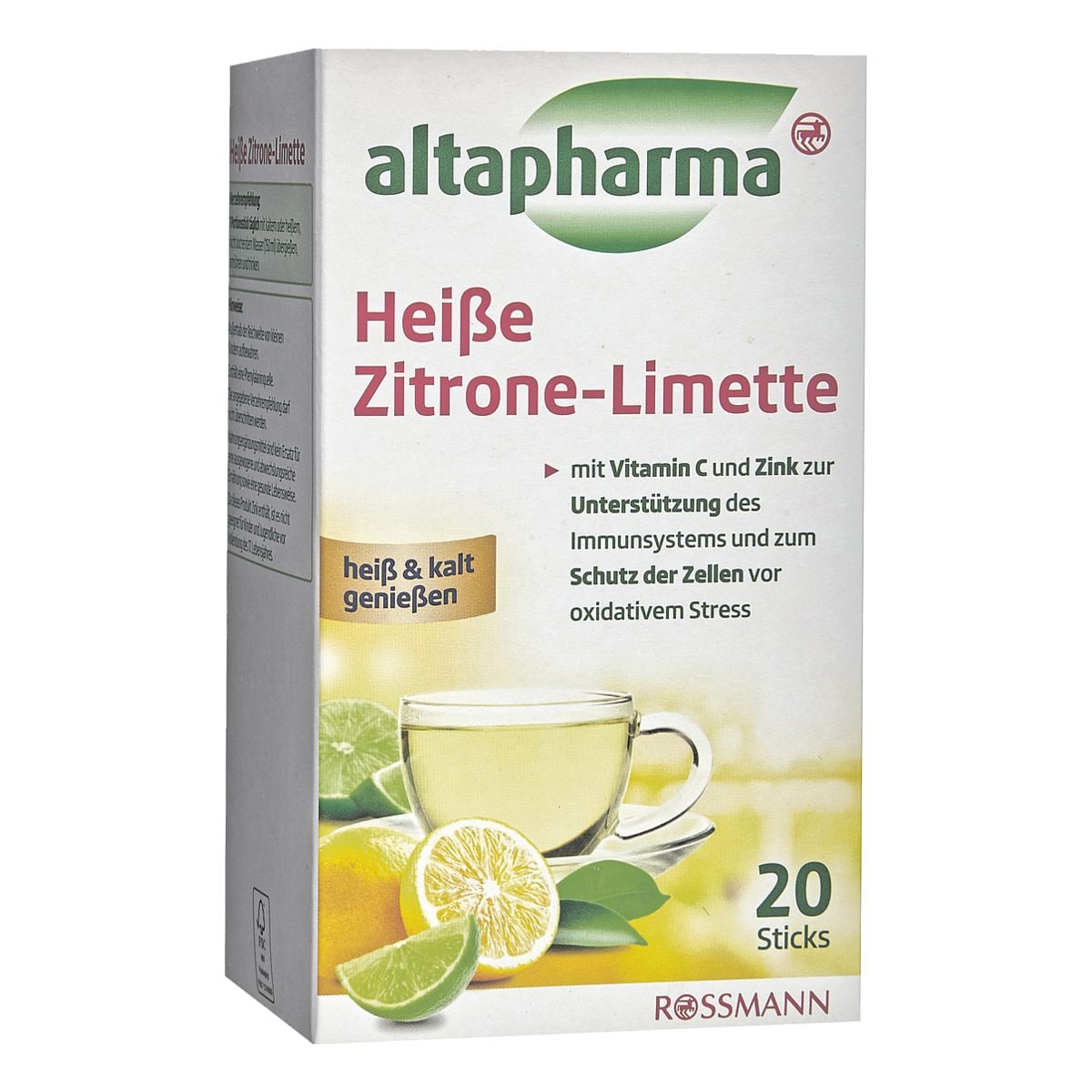 altapharma Heiße Zitrone-Limette mit Vitamin C und Zink