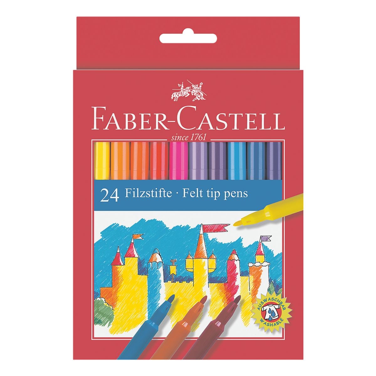 Faber-Castell (Schule) 24er-Pack Filzstifte farbsortiert