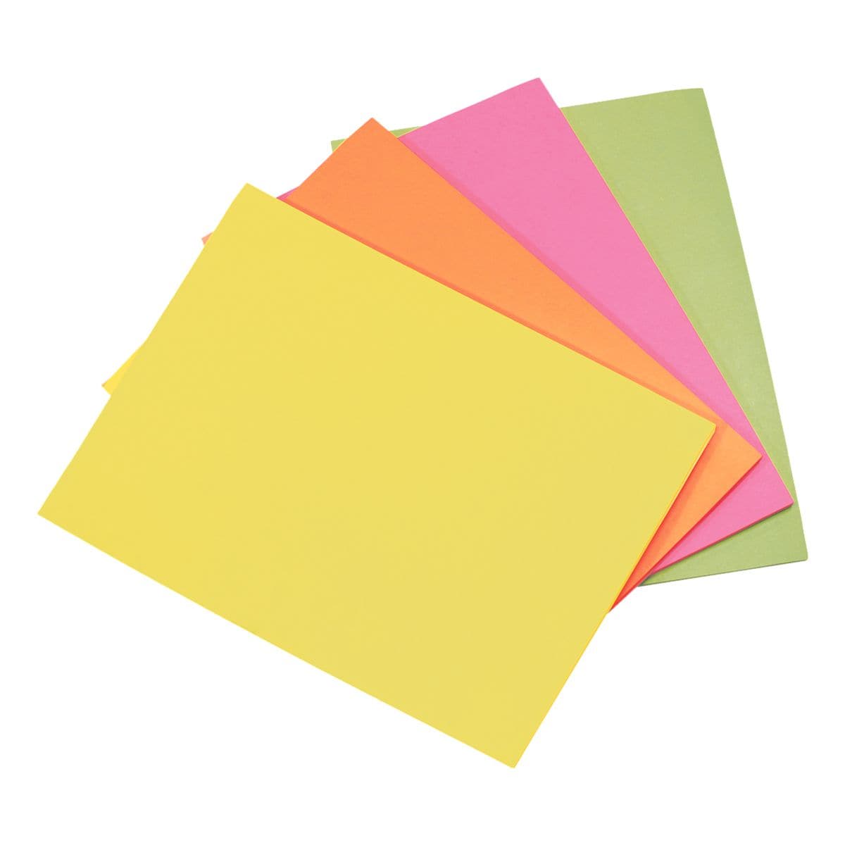 inFO Haftnotizblcke Kommunikationskarten 20 x 15 cm, 200 Blatt gesamt, farbig sortiert