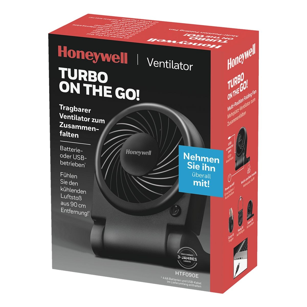 Honeywell Tischventilator »Turbo on the Go«