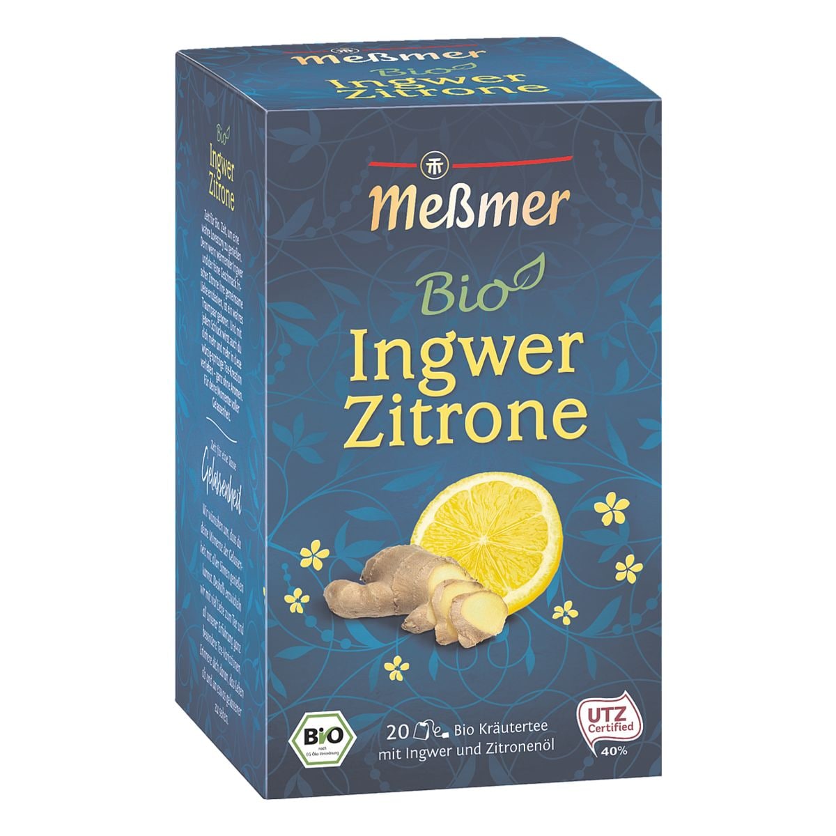 Meßmer BIO Kräutertee »Ingwer Zitrone« Tassenportion, Papierkuvert, 20er-Pack